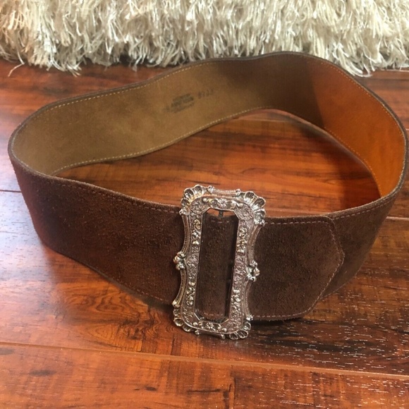 Vintage ANNE KLEIN Vintage Brown Leather Belt